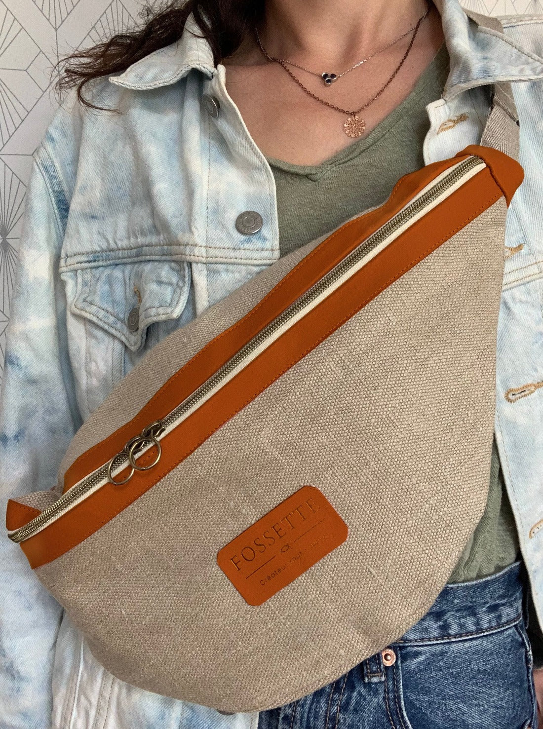 Banane XL chanvre et cuir