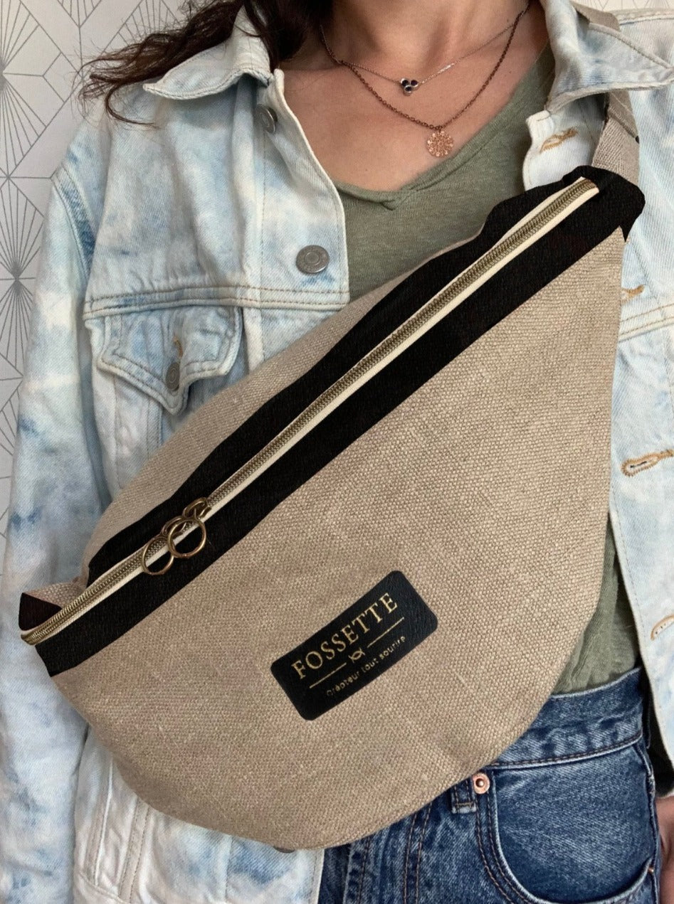 Banane XL chanvre et cuir