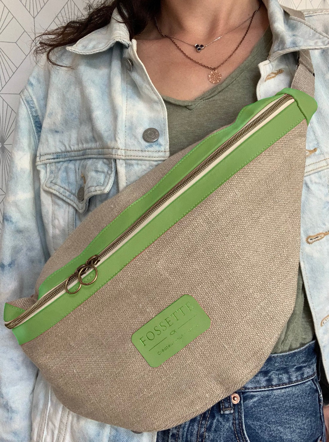 Banane XL chanvre et cuir