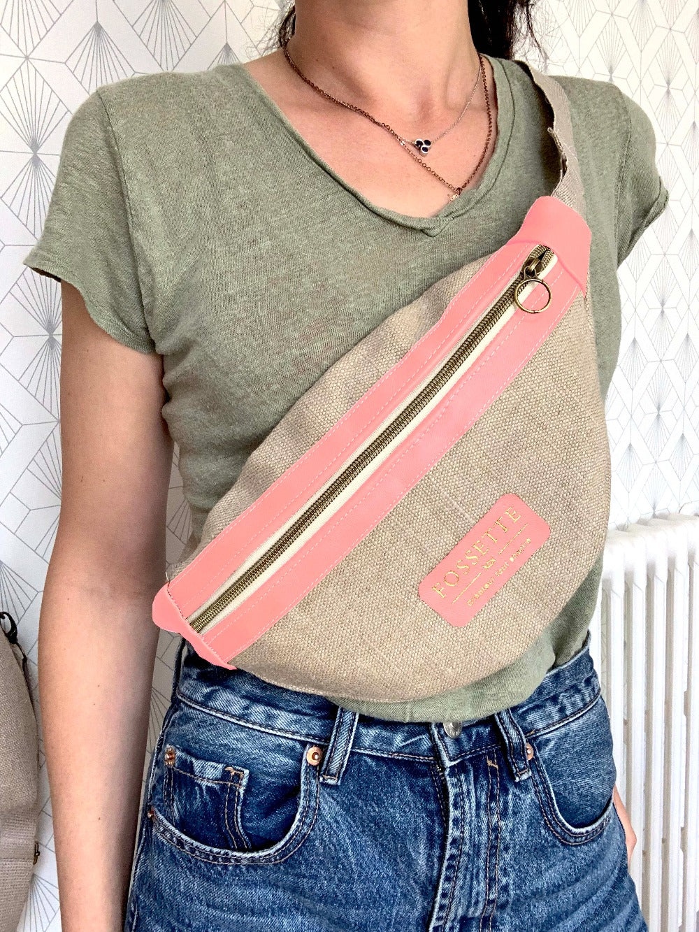 Banane en chanvre et cuir made in France