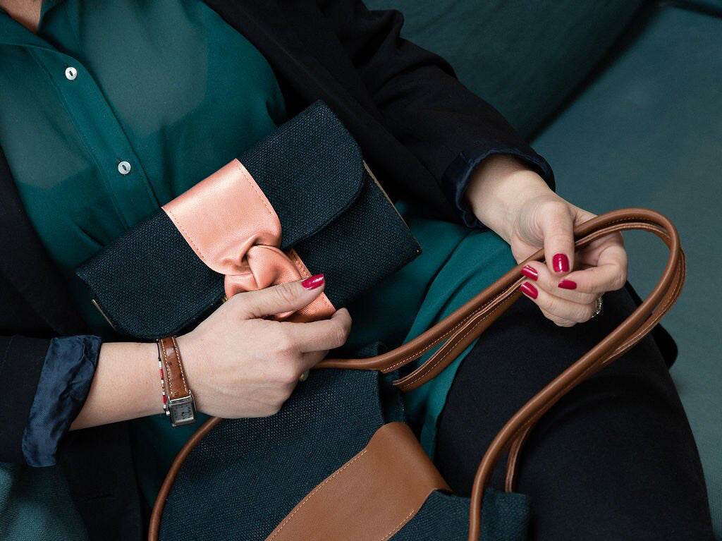 Pochette Cocktail - chanvre épicéa