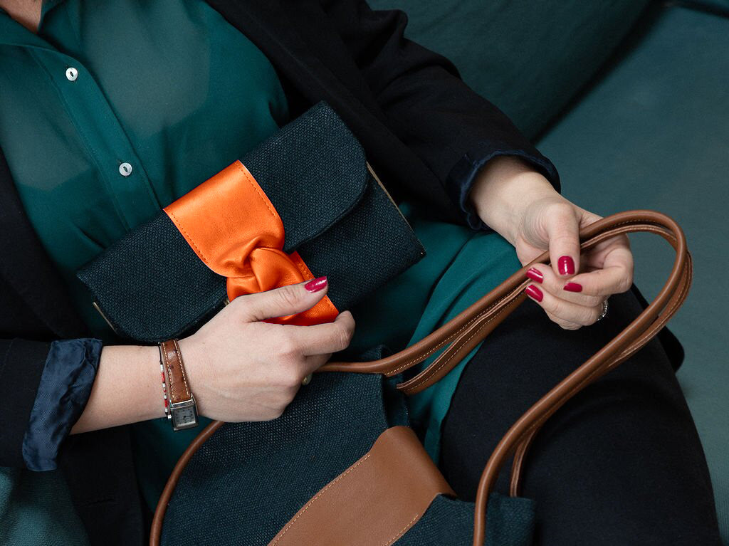 Pochette Cocktail - chanvre épicéa