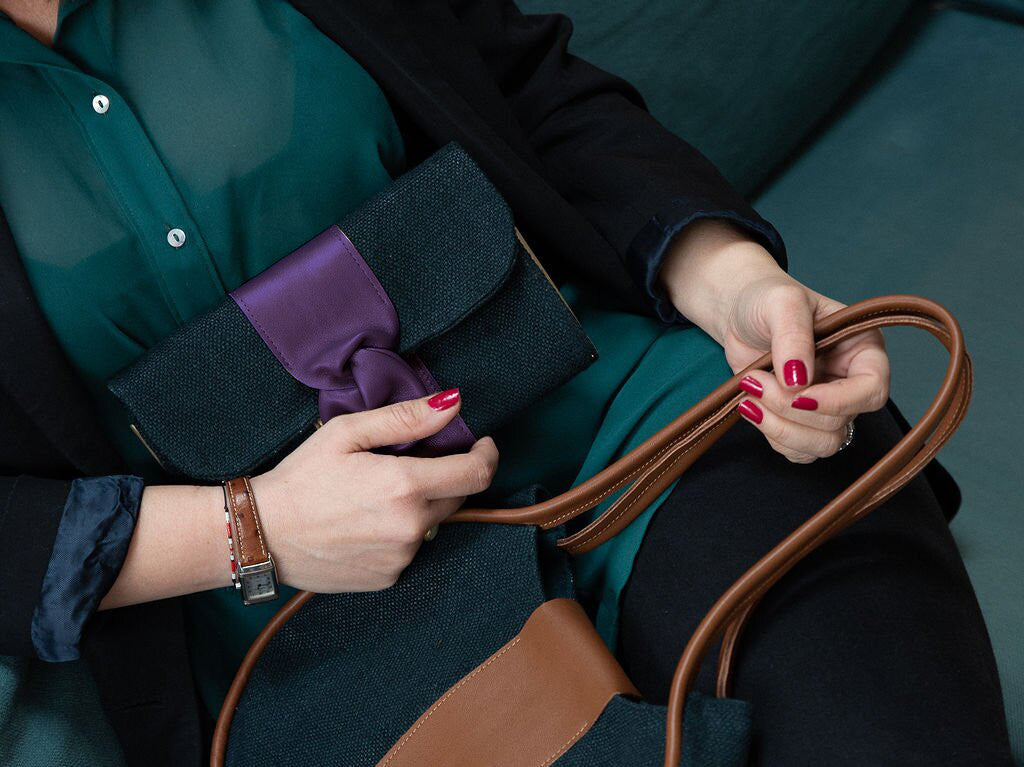 Pochette Cocktail - chanvre épicéa