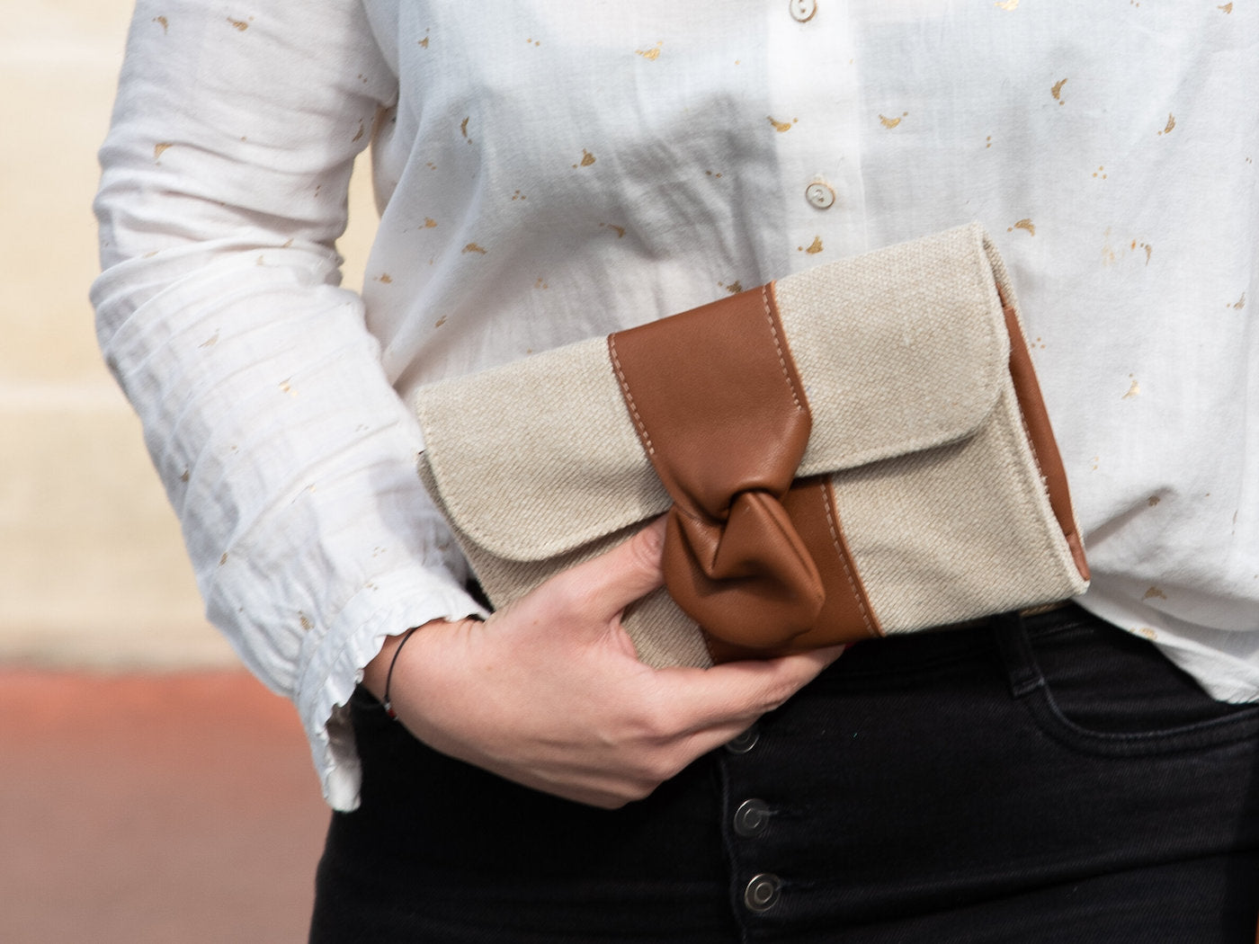Pochette Cocktail - chanvre naturel