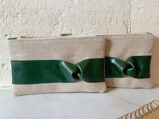 La Pochette Universelle | Chanvre écru & Cuir