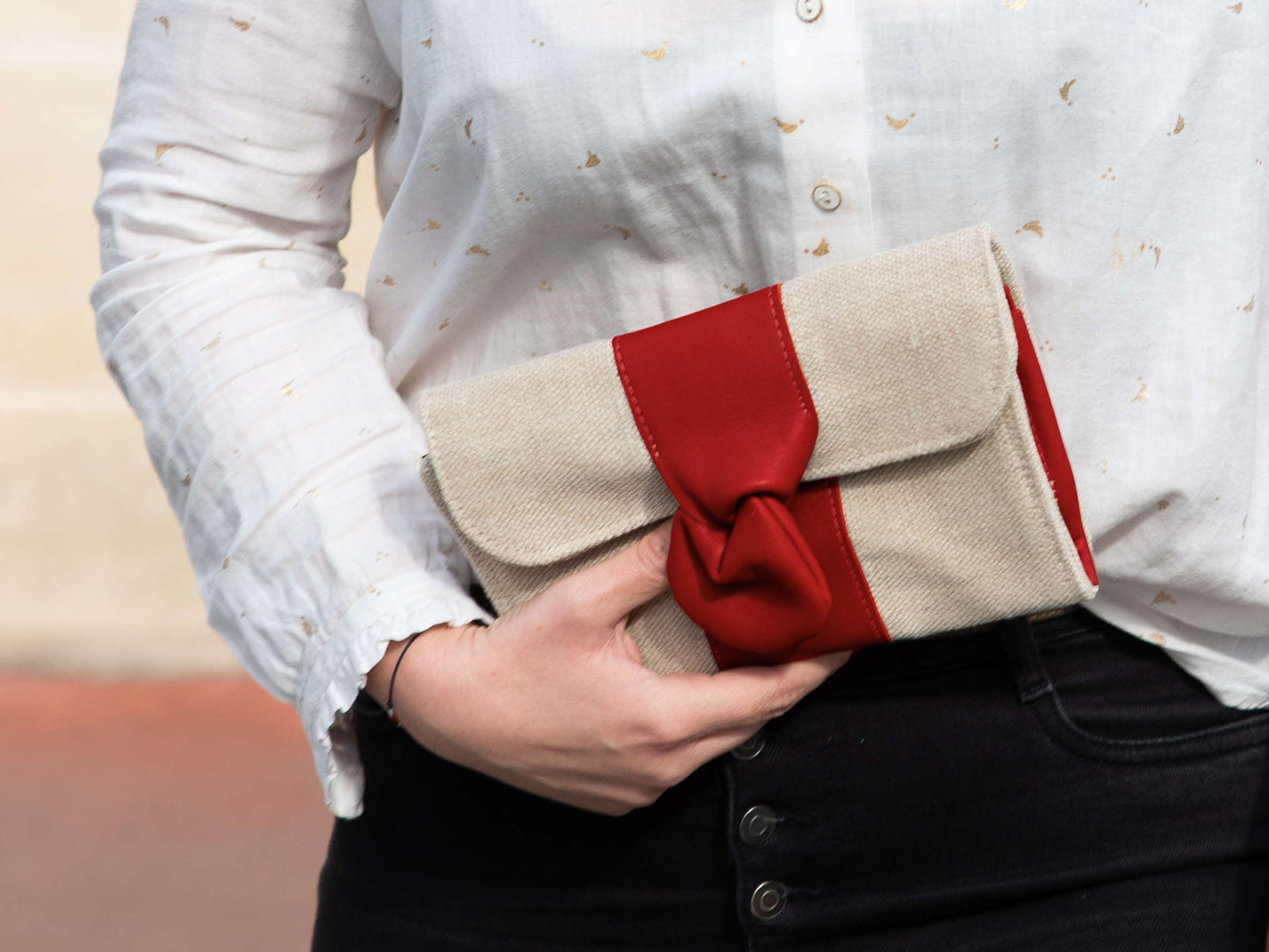 Pochette Cocktail - chanvre naturel