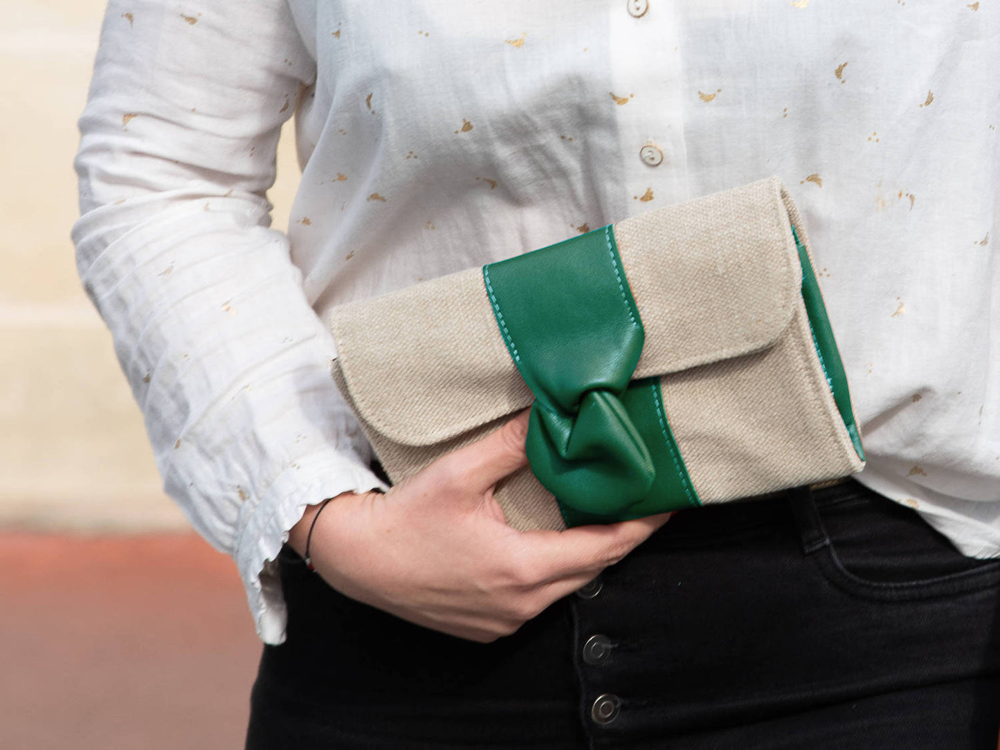 Pochette Cocktail - chanvre naturel