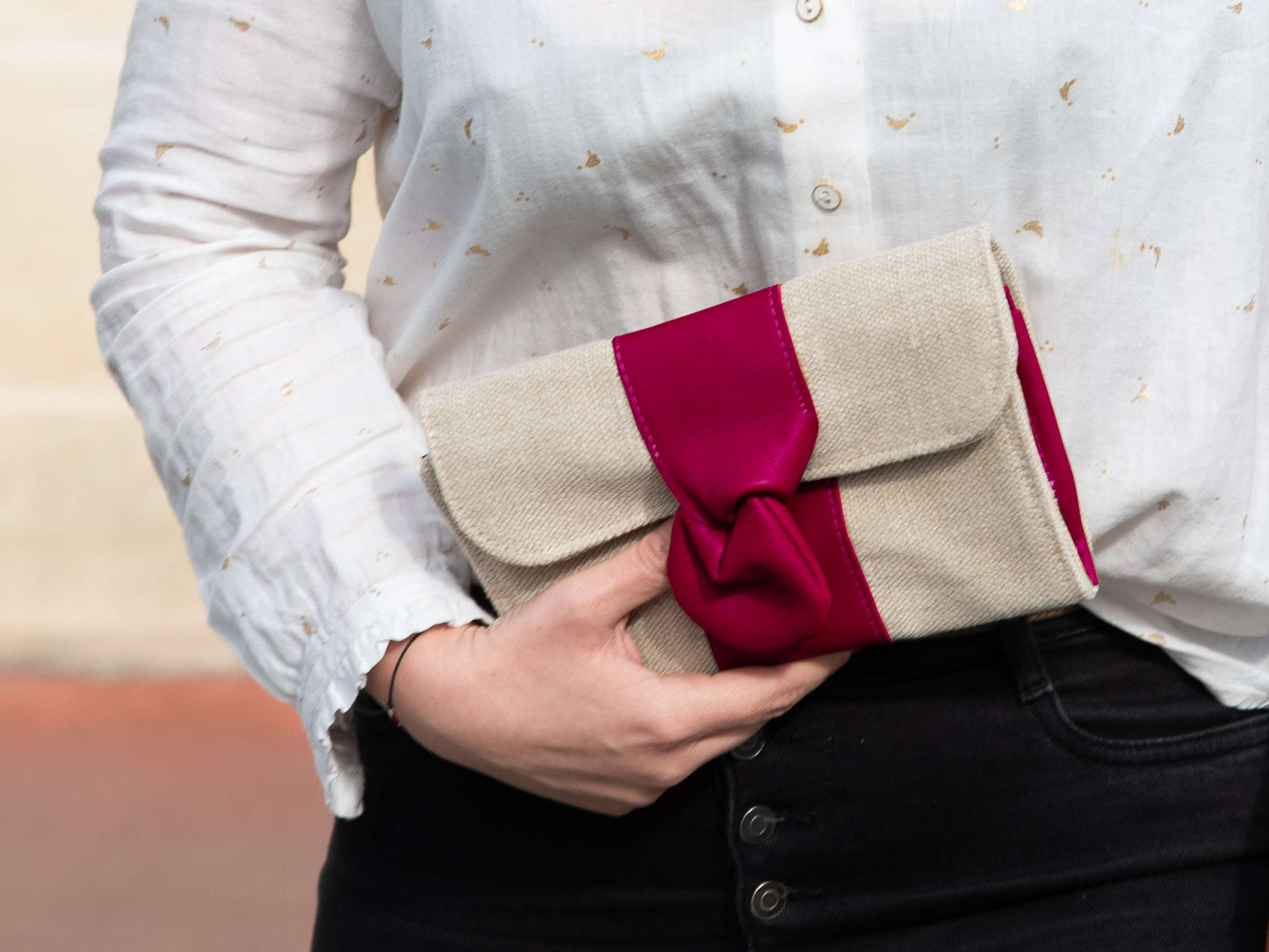 Pochette Cocktail - chanvre naturel