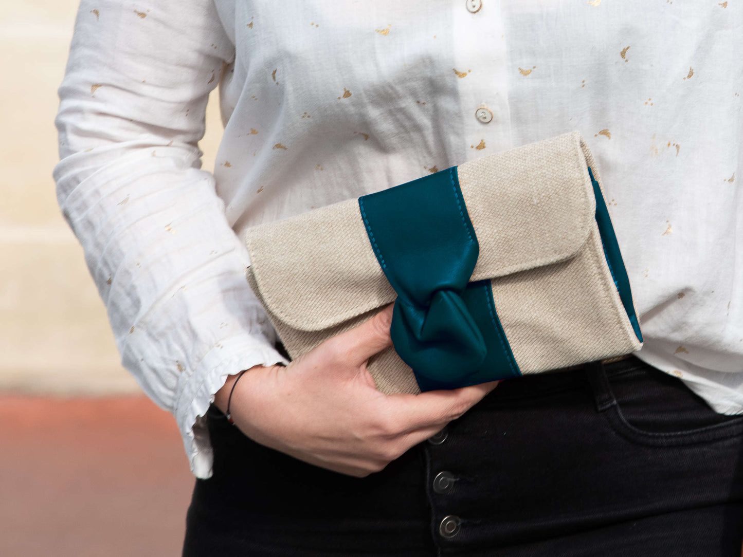 Pochette Cocktail - chanvre naturel