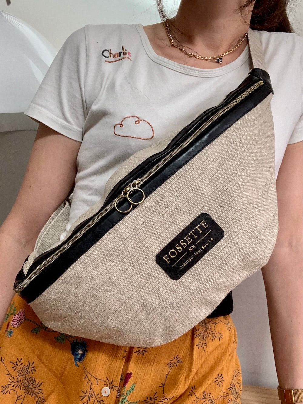 Banane XL cuir camel