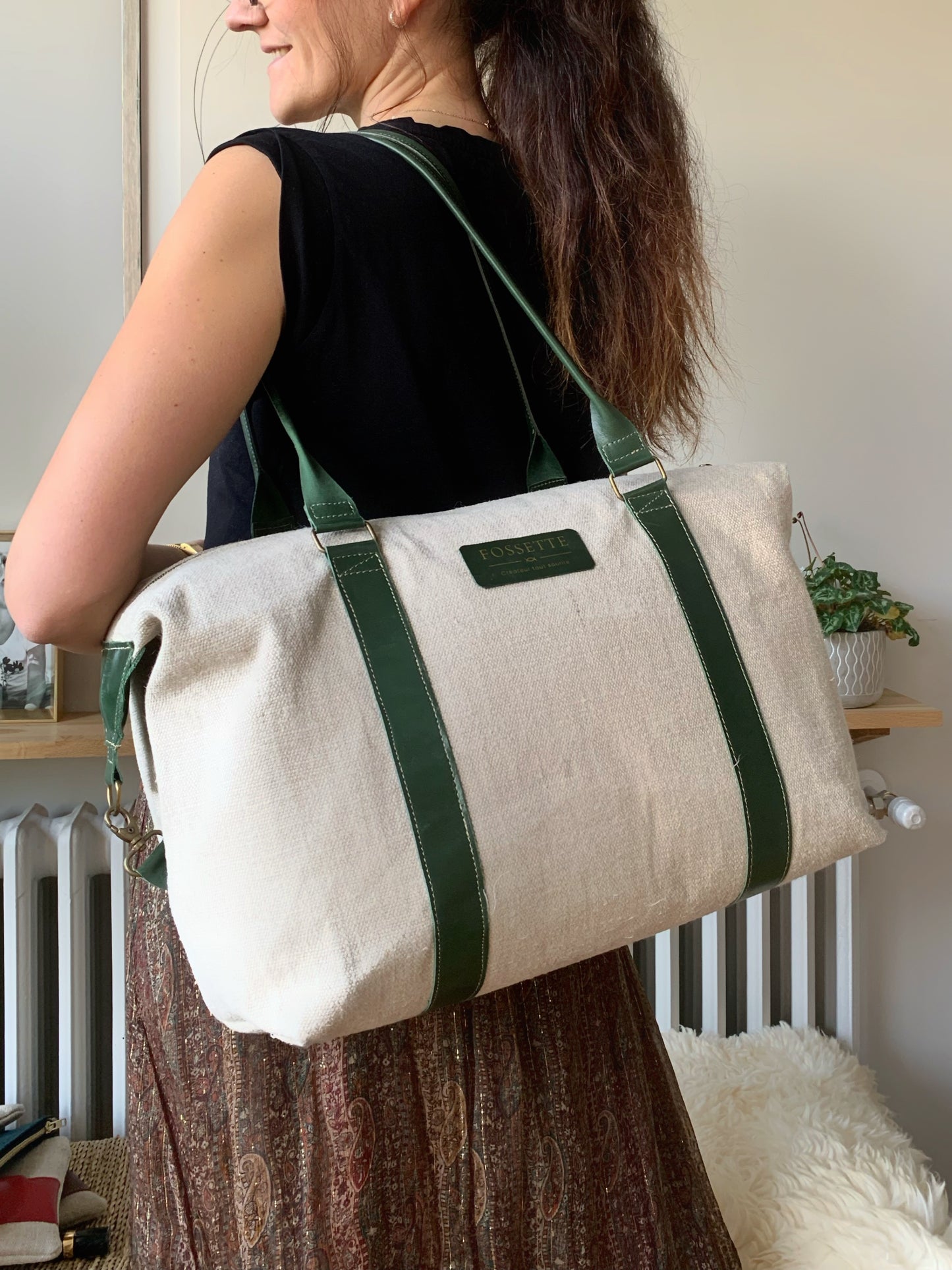 Sac 48h cuir forêt