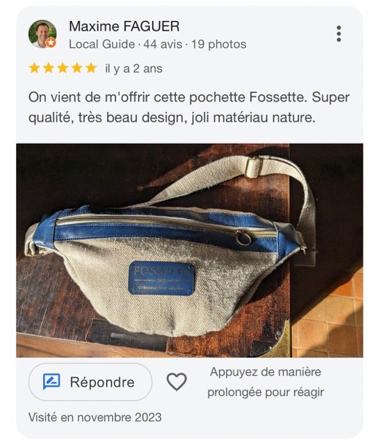 Avis Fossette creation maroquinerie responsable artisanale