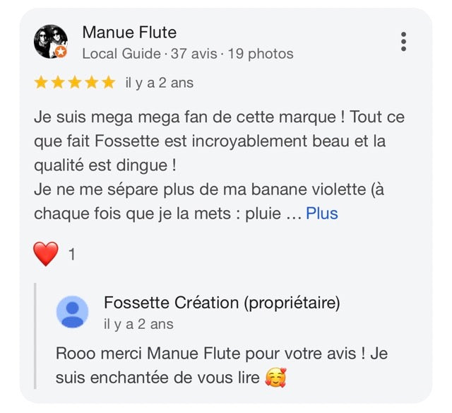Avis Fossette creation maroquinerie responsable artisanale