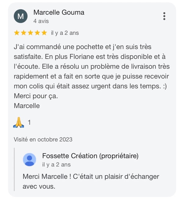 Avis Fossette creation maroquinerie responsable artisanale