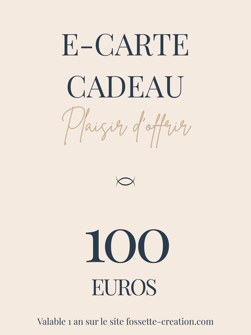 E-carte cadeau Fossette