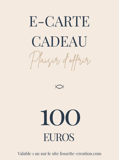 E-carte cadeau Fossette