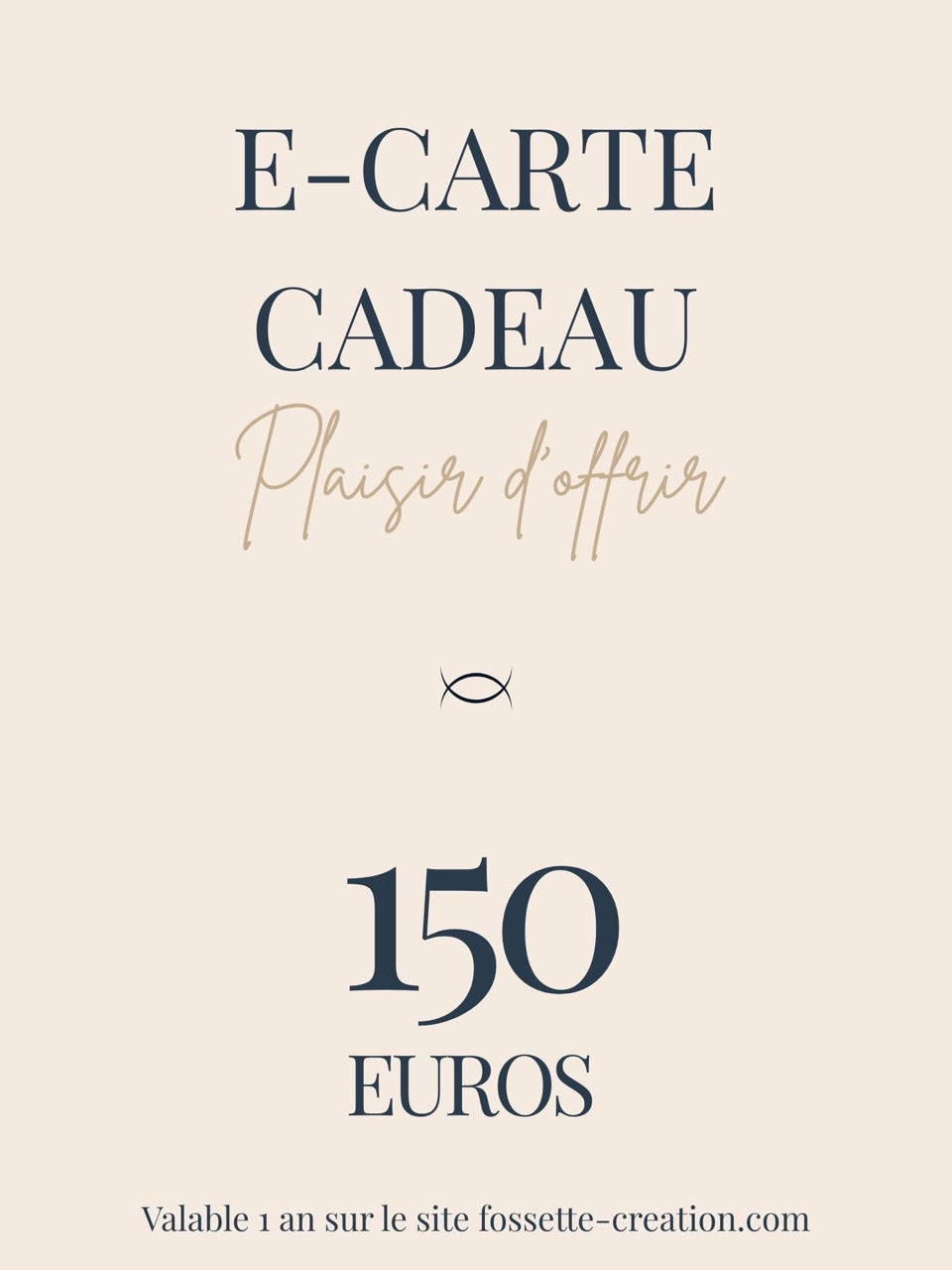E-carte cadeau Fossette
