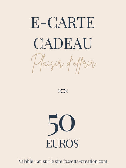 E-carte cadeau Fossette