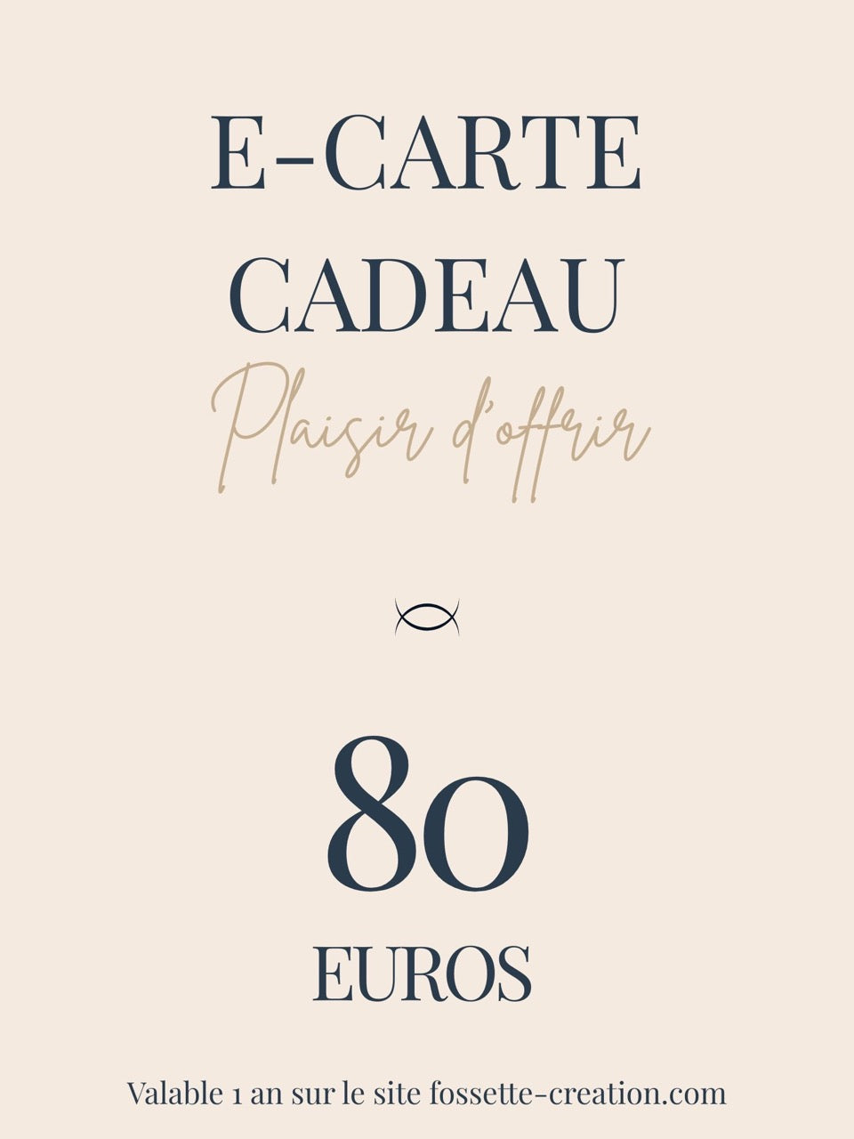 E-carte cadeau Fossette