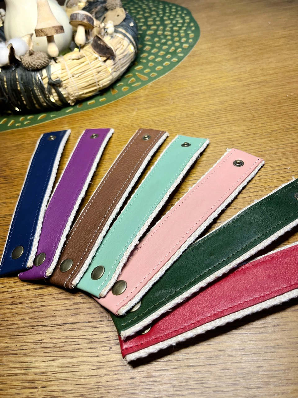 Rond de serviette en cuir vierge