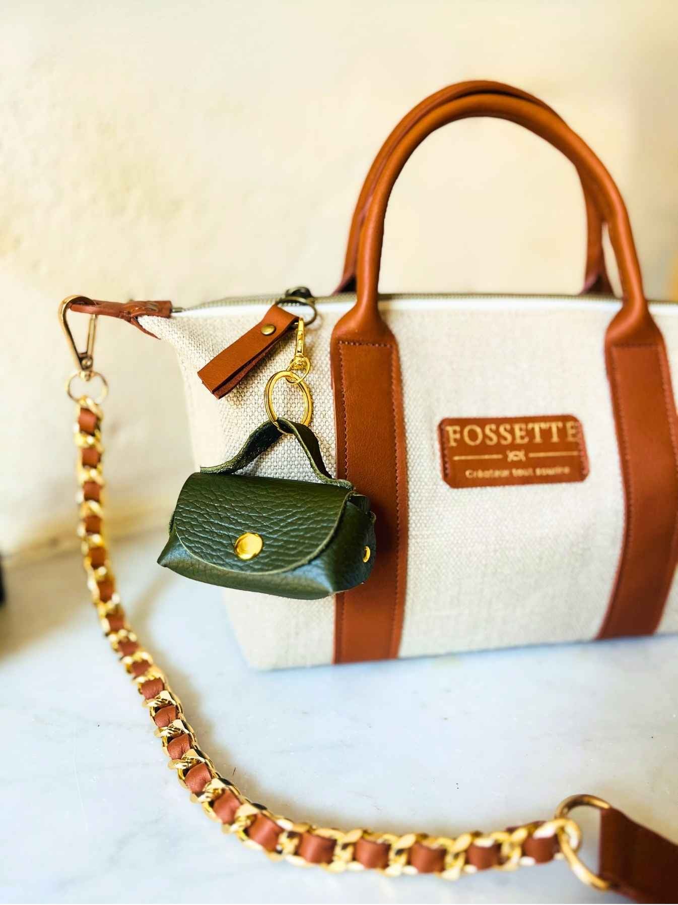 Mini Sac Charms - bijou de sac en cuir pour sac à main