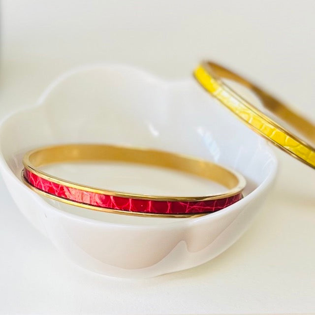 Jonc Doré - Cuir d'Exception au choix