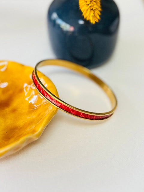 Jonc Doré - Cuir d'Exception au choix