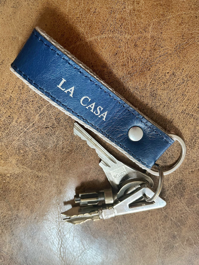 Porte-clés à message personnalisable