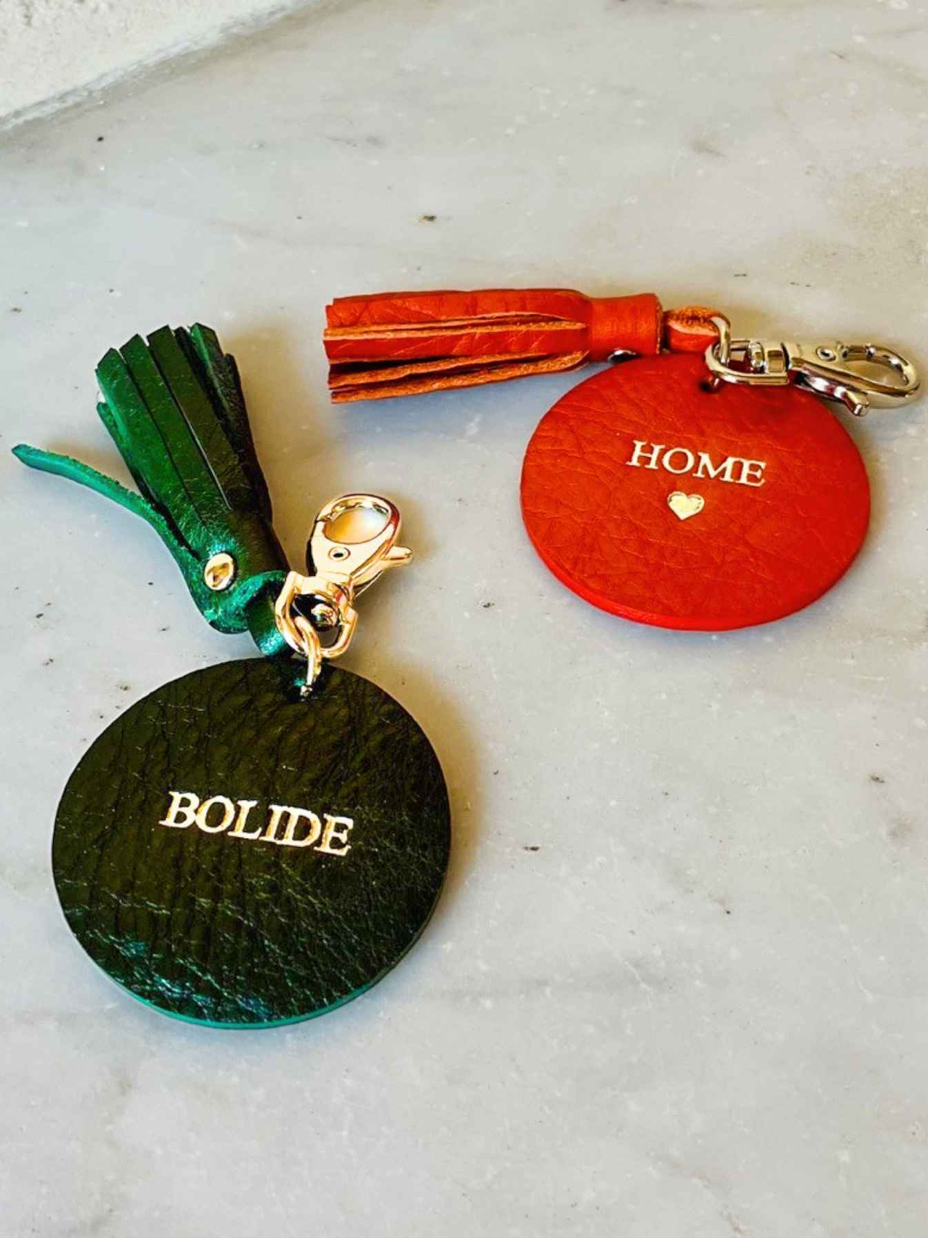 Porte-clés cuir personnalisable