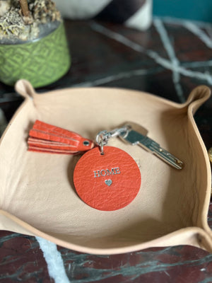 Porte-clés cuir personnalisable