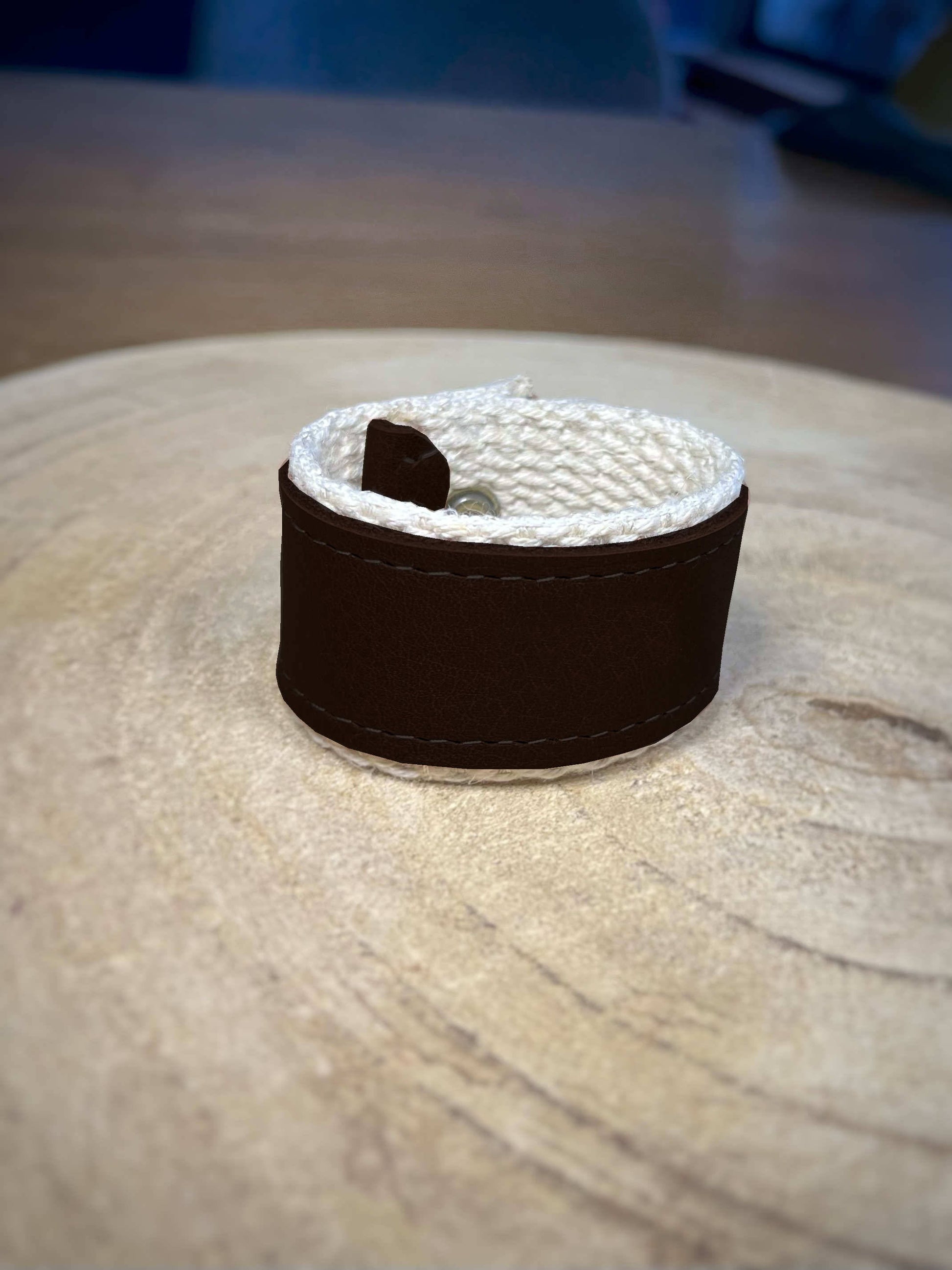 Rond de serviette en cuir vierge