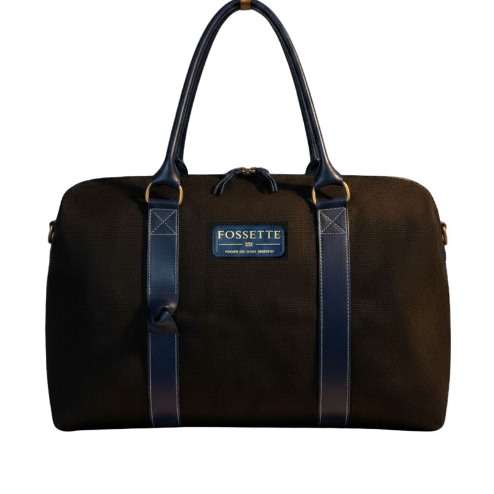 Sac 24h | Chanvre noir & Cuir