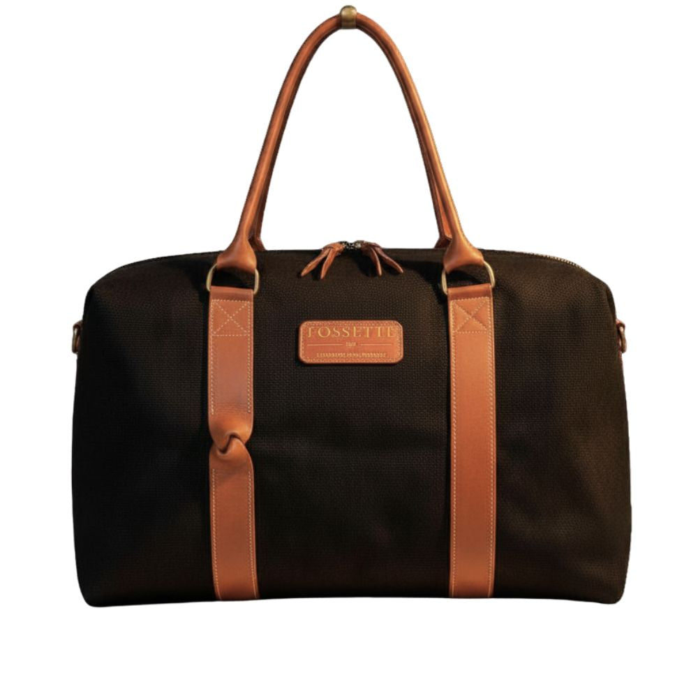 Sac 24h | Chanvre noir & Cuir