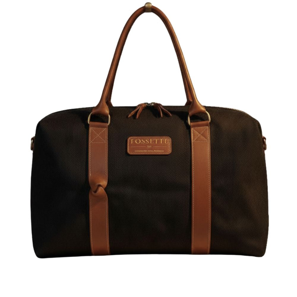 Sac 24h | Chanvre noir & Cuir