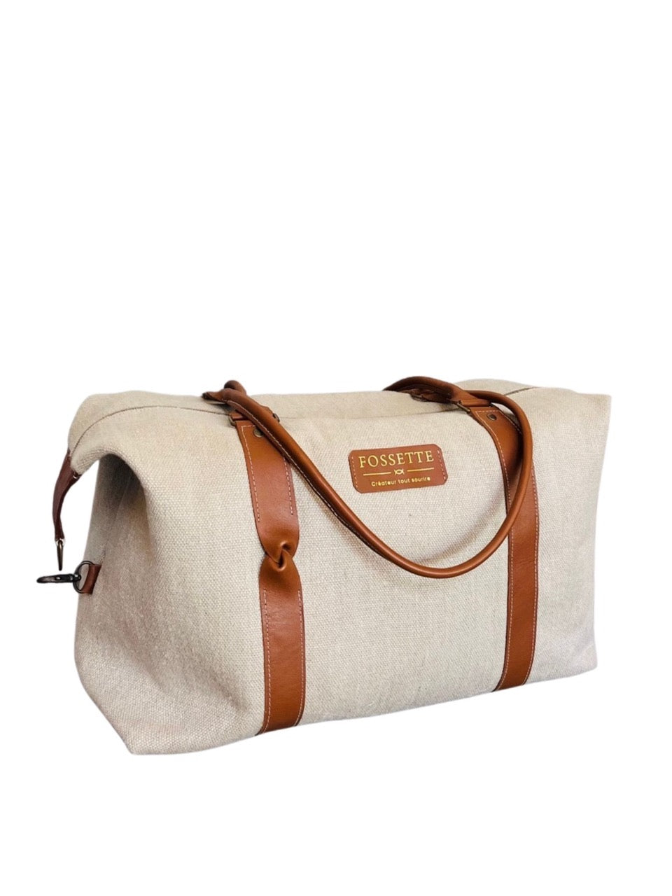 Sac 48h | Chanvre écru & Cuir