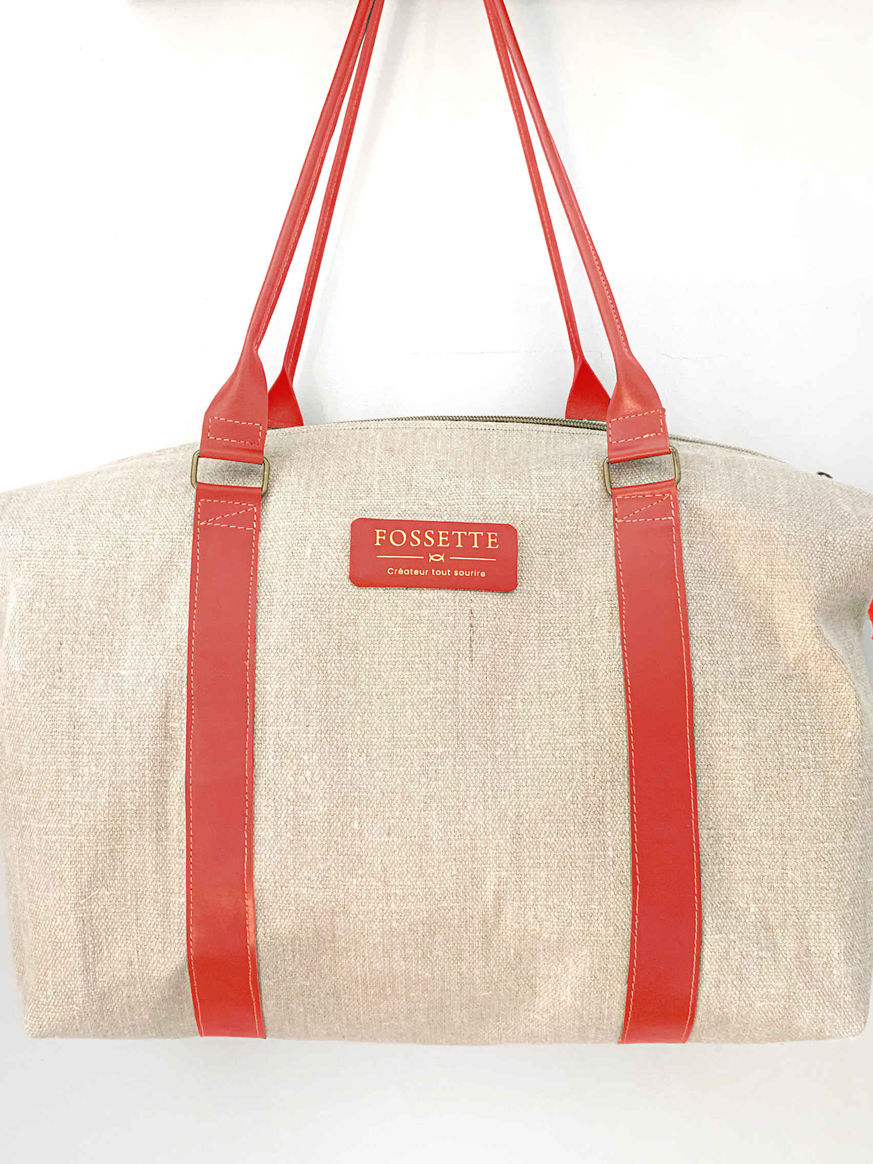 Sac 48h | Chanvre écru & Cuir