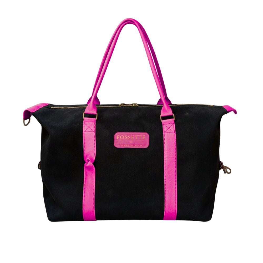 Sac 48h | Chanvre noir & Cuir