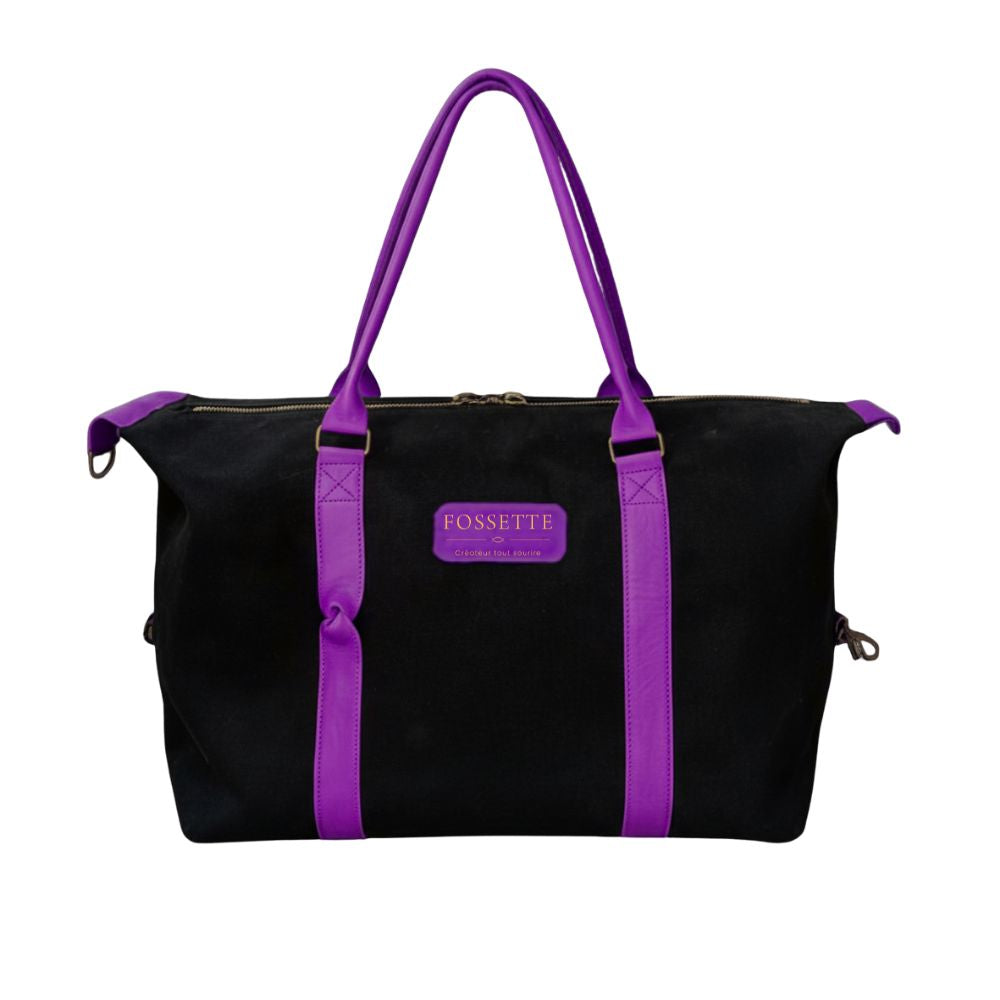 Sac 48h | Chanvre noir & Cuir