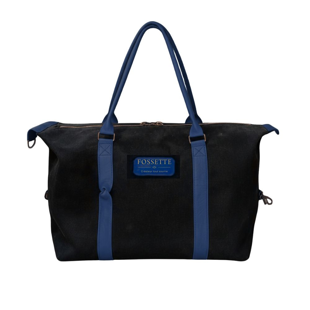 Sac 48h | Chanvre noir & Cuir