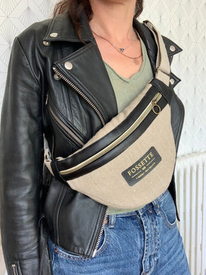 Banane en chanvre et cuir made in France