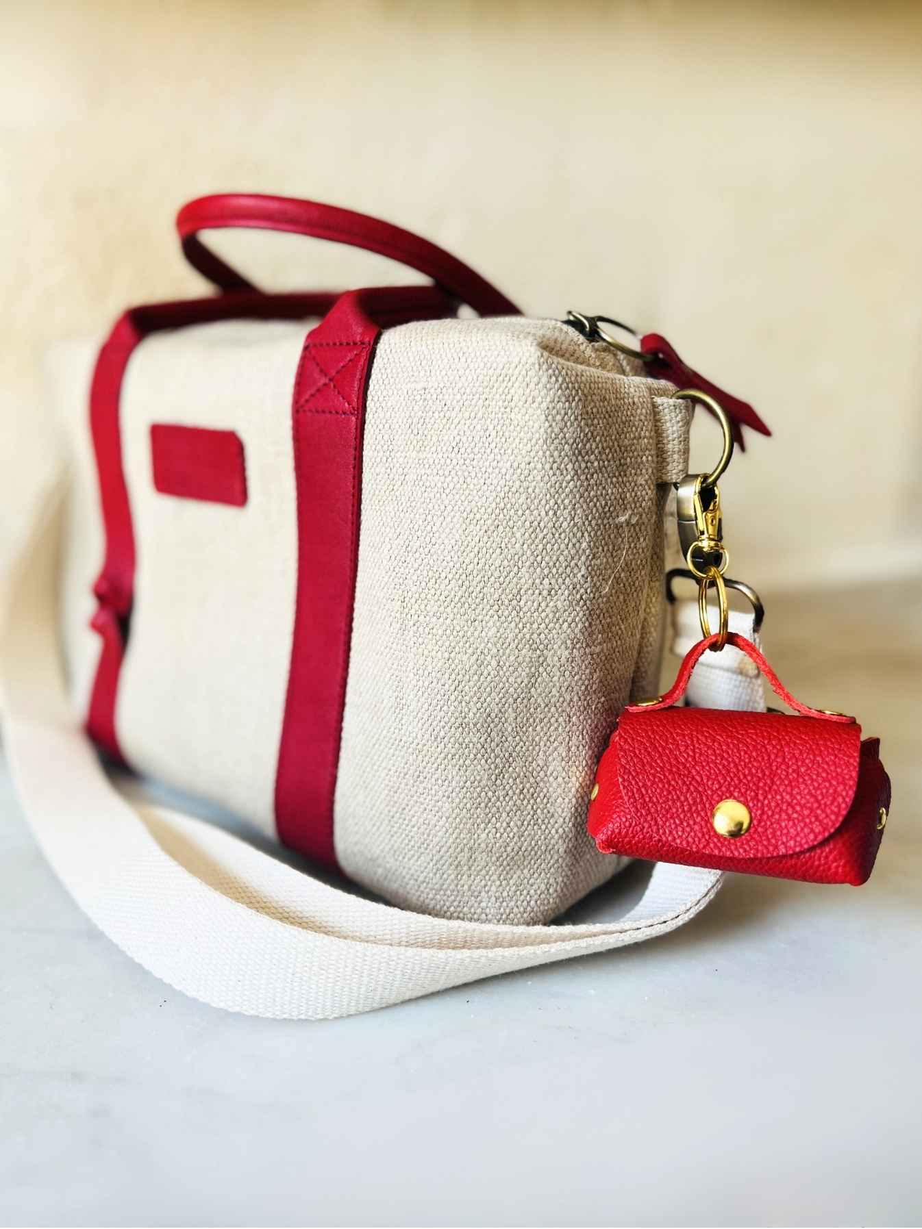 Mini Sac Charms - bijou de sac en cuir pour sac à main