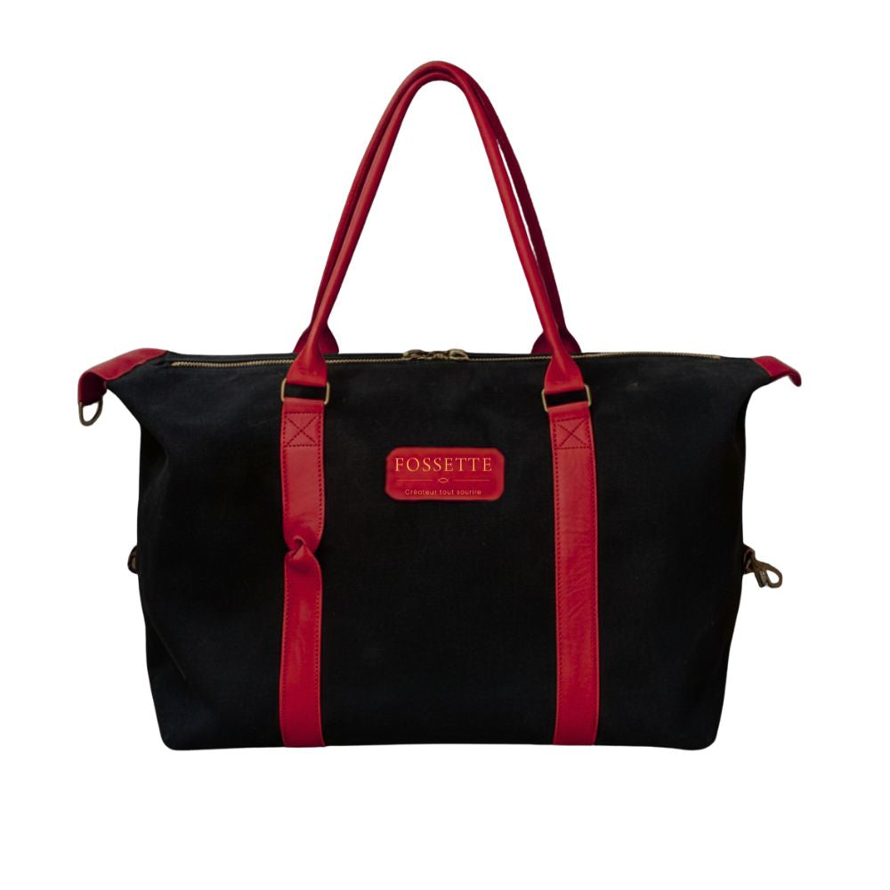 Sac 48h | Chanvre noir & Cuir