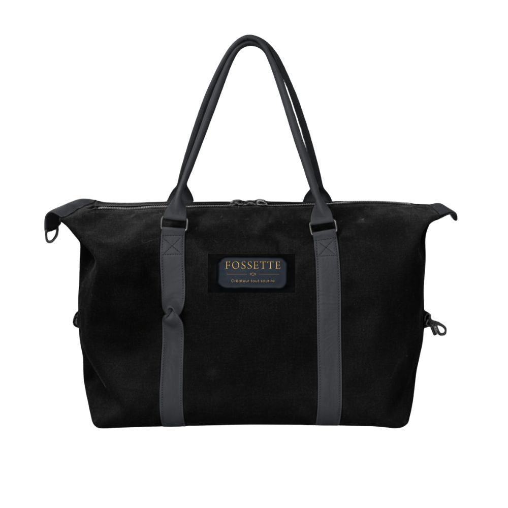 Sac 48h | Chanvre noir & Cuir