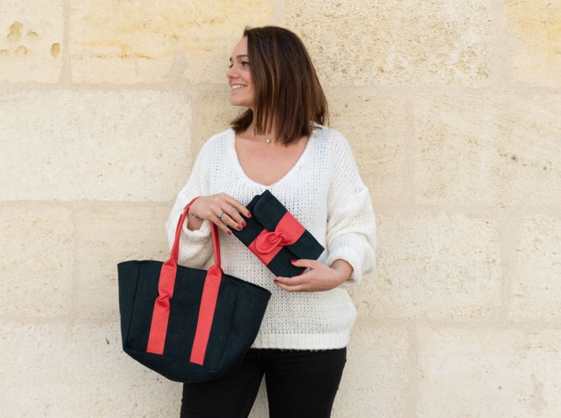 Cabas| Chanvre épicéa & Cuir