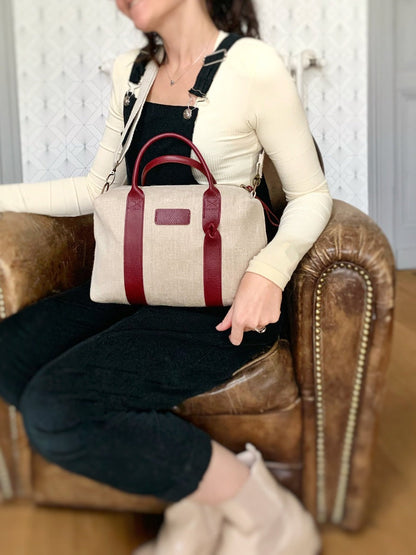 Sac en chanvre et cuir